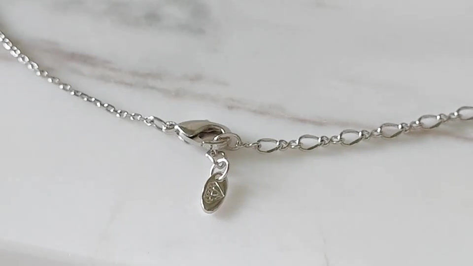 Miniature : Destiny Jewelry Heart Crystal Necklace - 18K Gold Plated