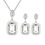 Miniaturbild: Original Crystals from SWAROVSKI Elements Square Pendants & Earrings Jewelry Set