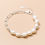Miniature : Luxury 925 Sterling Silver Sweet Asymmetrical Personality Pearl Bracelet 