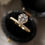 Миниатюра: 925 Sterling Silver White gold/gold plated Round Cut  Moissanite Gemstone 