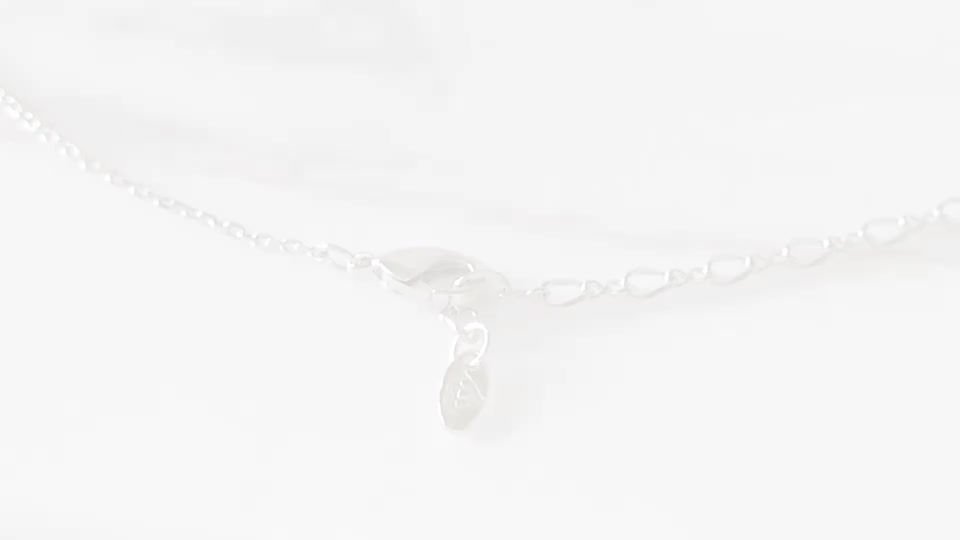 Thumbnail: Leah Initial Necklace Rhodium & Gold Plated