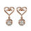 Thumbnail: 2020 New 18K Gold Plated Jewelry Heart Earrings With Swarovski Crystals