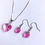 Thumbnail: Crystals From Swarovski Romantic Heart Necklaces Drop Earrings Chic Jewelry Sets