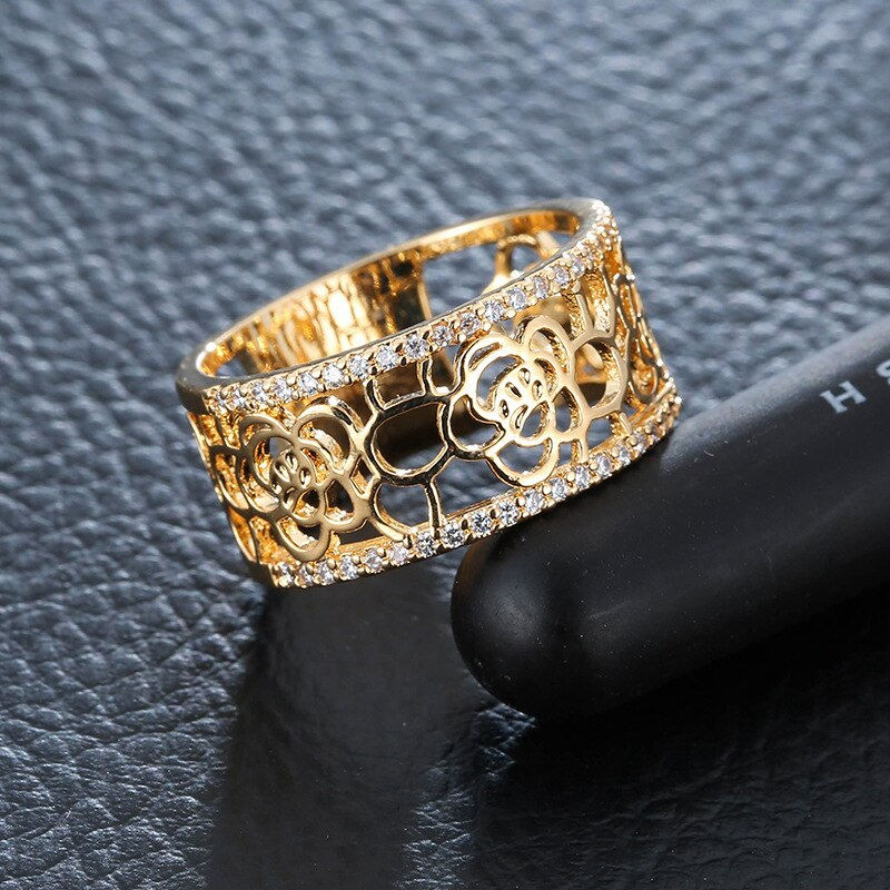 Прев'ю: Solid 925 Sterling Silver Hollow Out Simple Rings 