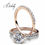 Miniatura: Wedding Engagement Enchanted Double Rings With High Quality Crystals