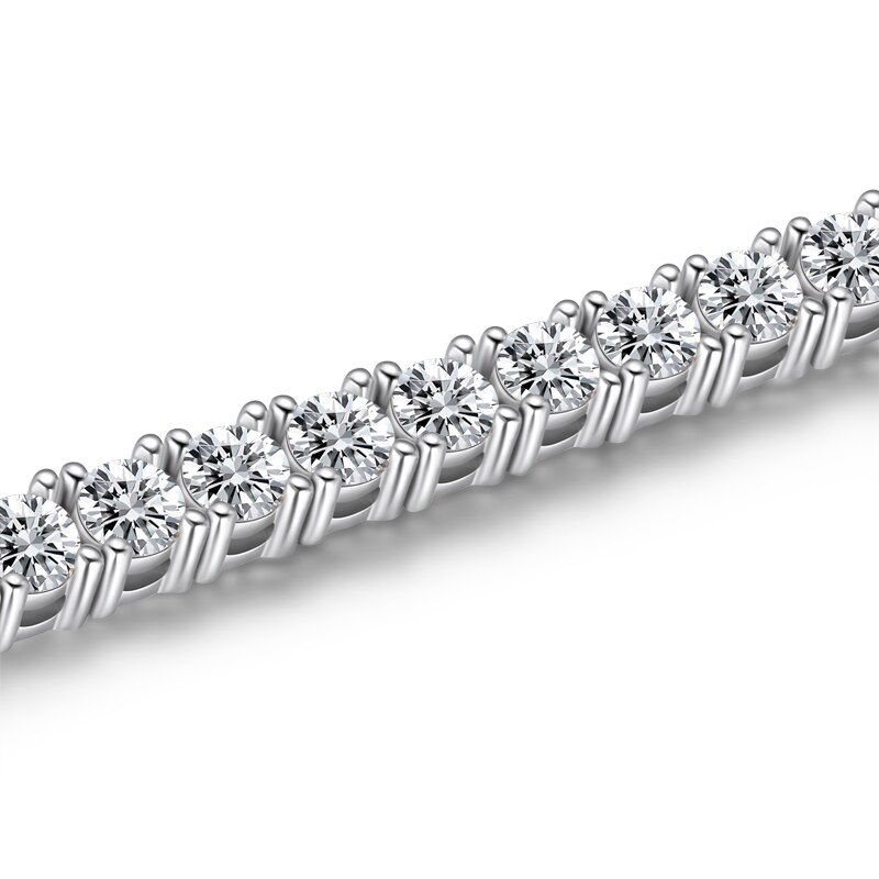 Прев'ю: Luxury 925 Sterling Silver Tennis Bracelets for Women 