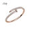 Thumbnail: 18K Gold Plated Famous Brands Designer Nail Bangle Bracelet With Finest Crystals