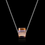 Прев'ю: Tiny Cube Dainty Necklace Silver Color Crystals From Swarovski Choker Necklace 