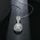 Miniatura: 925 Silver Pendant Necklace Chain Pear Cut 1.5ct D Color Moissanite Diamond