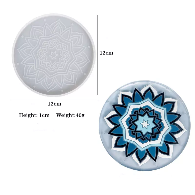 Thumbnail: Mandalla Coaster Silicone mould for resin Coasters mold Austraian