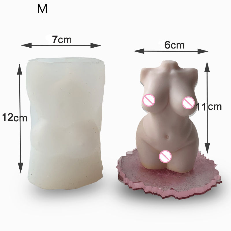 Thumbnail: Curvy Goddess large medium silicone candle resin mould mold lady woman AUSTRALIAN SUPPLIER