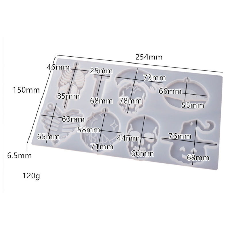 Thumbnail: Halloween Zombie hands grave dead keyring keychain Jewellery silicone mould for resin mold Australian Supplier