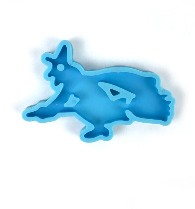 Thumbnail: Flying Witch on Broom Silicone Mould for Resin Keyring