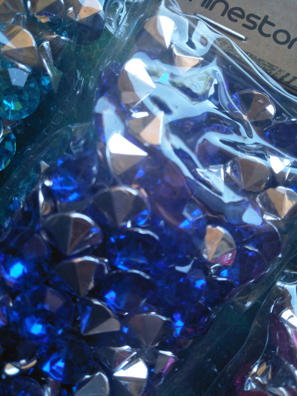 Thumbnail: Acrylic Rhinestone Gems Embellishments for Resin Geode Art