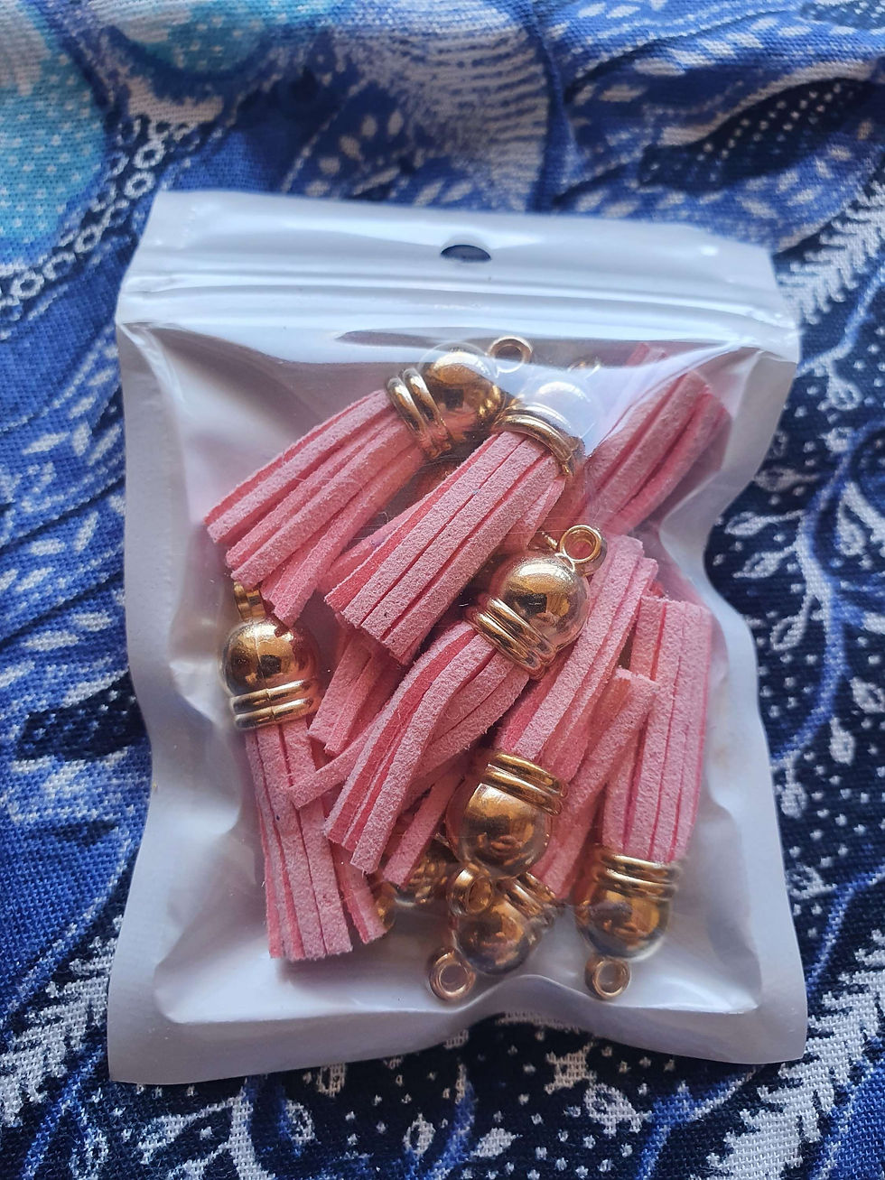 Thumbnail: 10 pcs Suede Tassel for Keyring