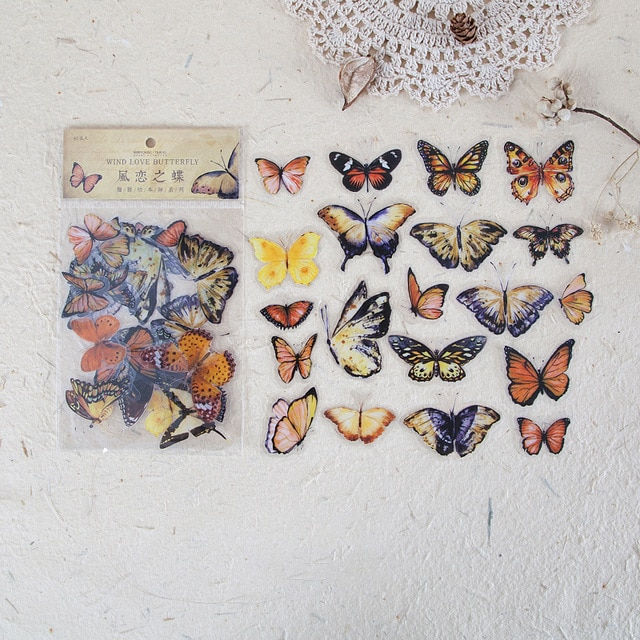 Butterfly dragonfly stickers slide transfer embed in resin
