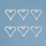 Open Bezel Hearts Pendant earring for resin jewellery necklace flower earring Australia