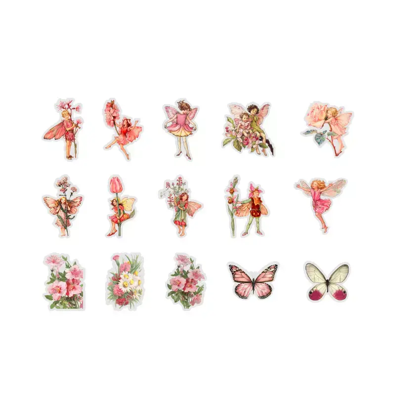 Thumbnail: 45 Pce Boxed Fairy & Butterfly Stickers 8 Colours to choose from