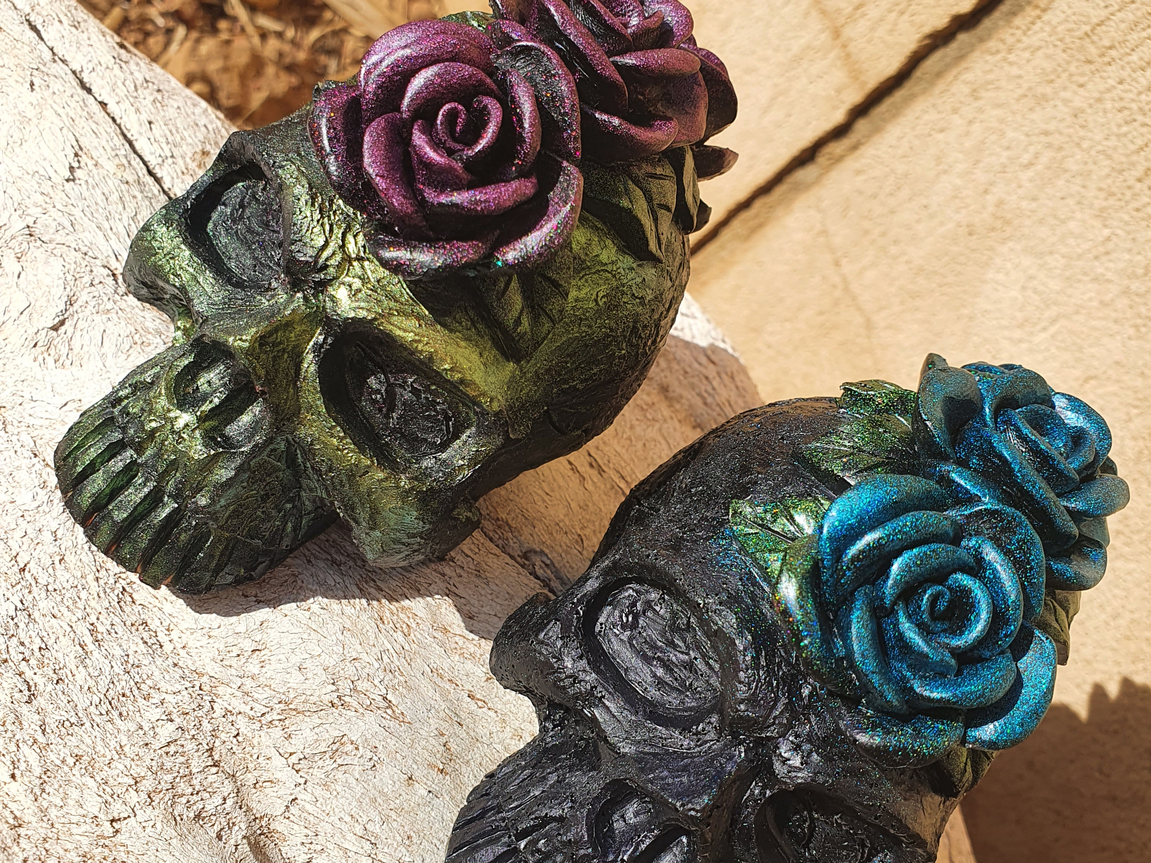 Skull Rose Silicone Resin & Candle Mould