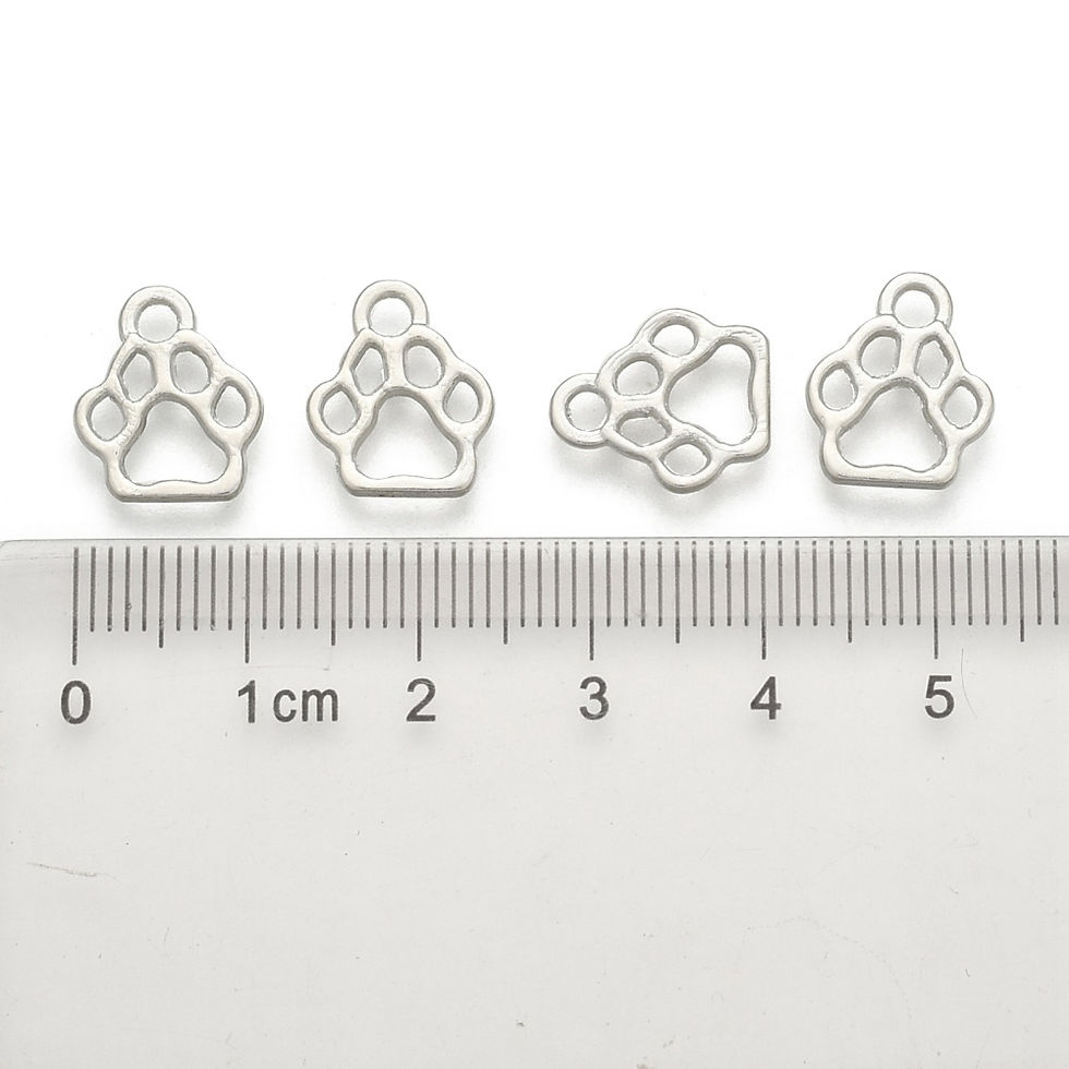 Thumbnail: dog cat paw animal pet charm Pendant earring for resin jewellery necklace flower earring Australia