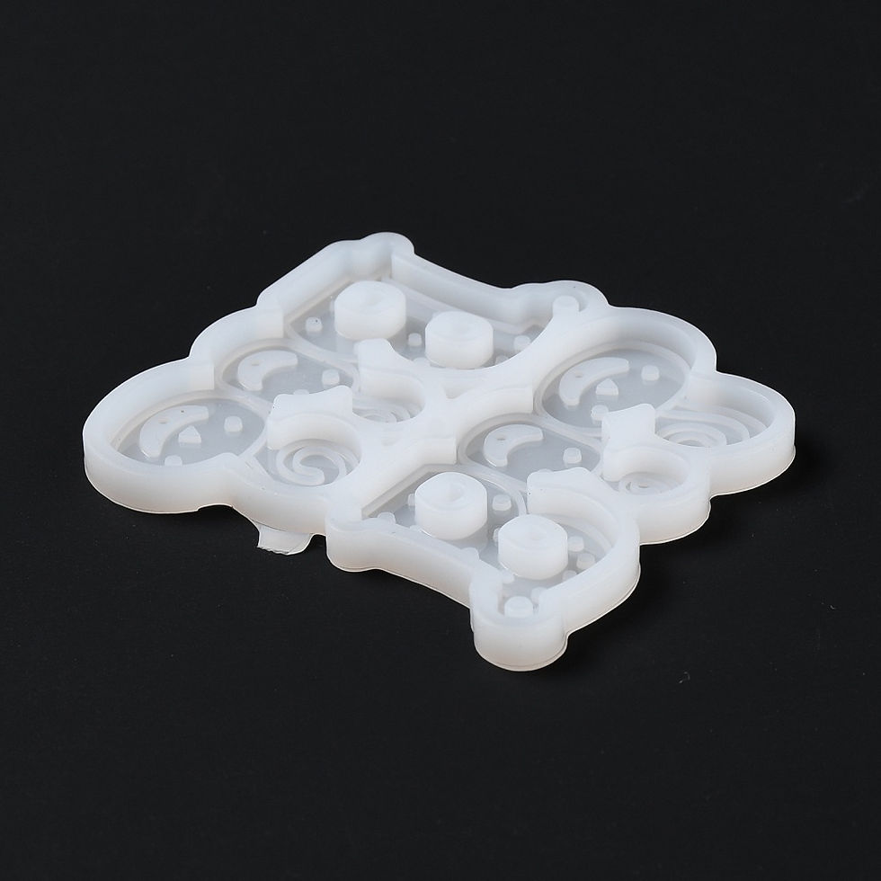 Thumbnail: Boo Halloween silicone earring pendant skull mould resin mold epoxy supplies Australia