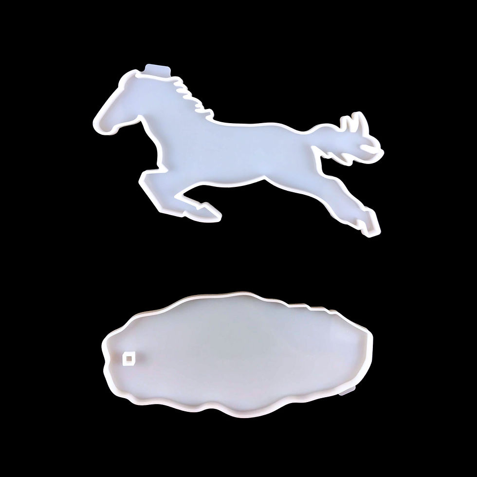 Horse on stand silicone mould resin mold stallion mare resin supplies Australia