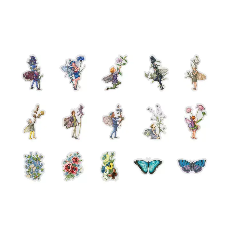 Thumbnail: 45 Pce Boxed Fairy & Butterfly Stickers 8 Colours to choose from