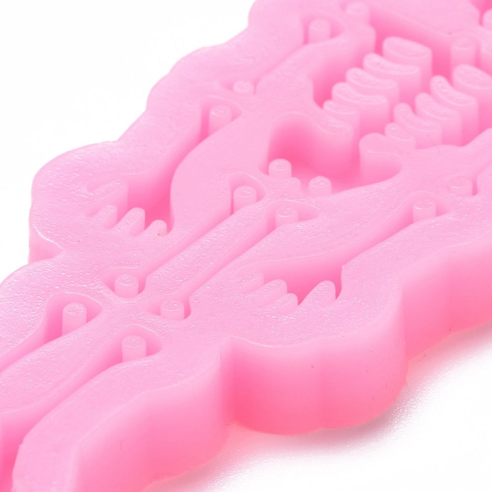Thumbnail: Skeleton body silicone pendant skull mould resin mold epoxy supplies Australia