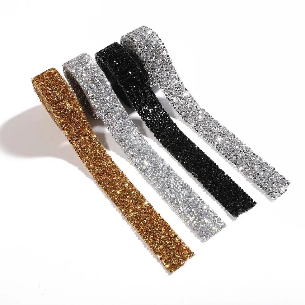 Hot fix rhinestone trim glue crystal gem strips 1 meter 1 cm trimming Australia resin decoration