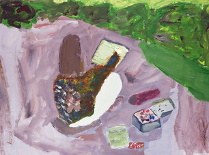 Paisagem do desenho do artista