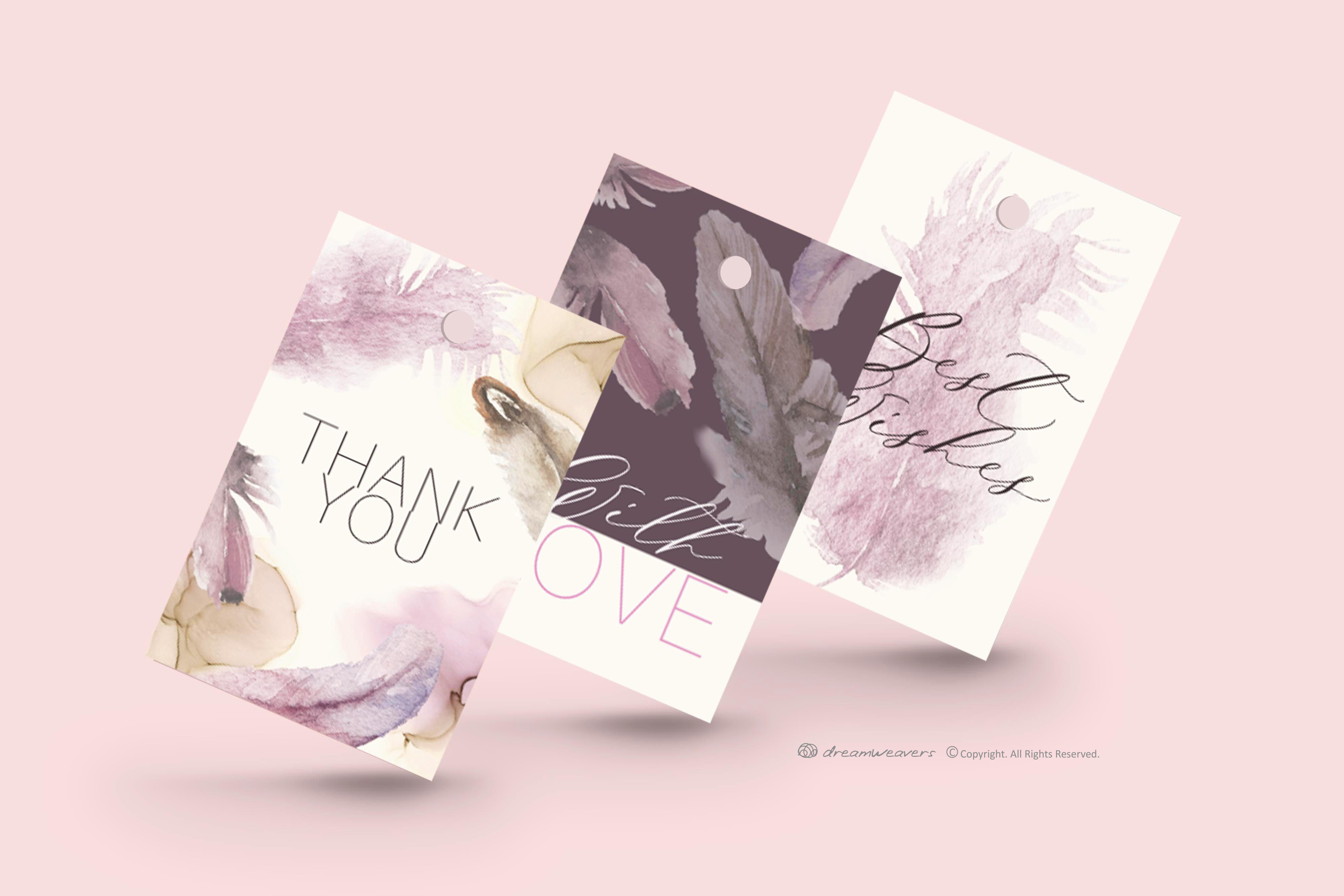 Boho Feather Gift Tags [12pcs]