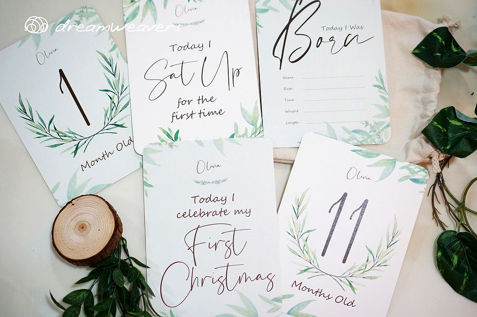 Thumbnail: Baby Milestone Photo Cards [Botany]