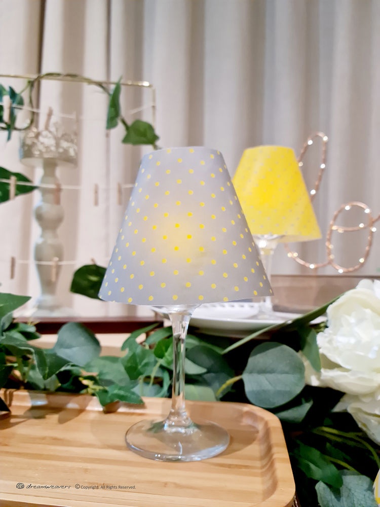 Wine Glass Lamp Shades