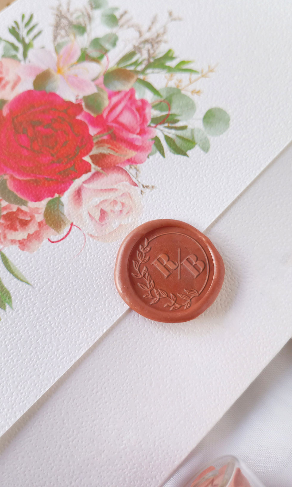 Thumbnail: Modern Wreath -  Custom Wax Seal Stamp