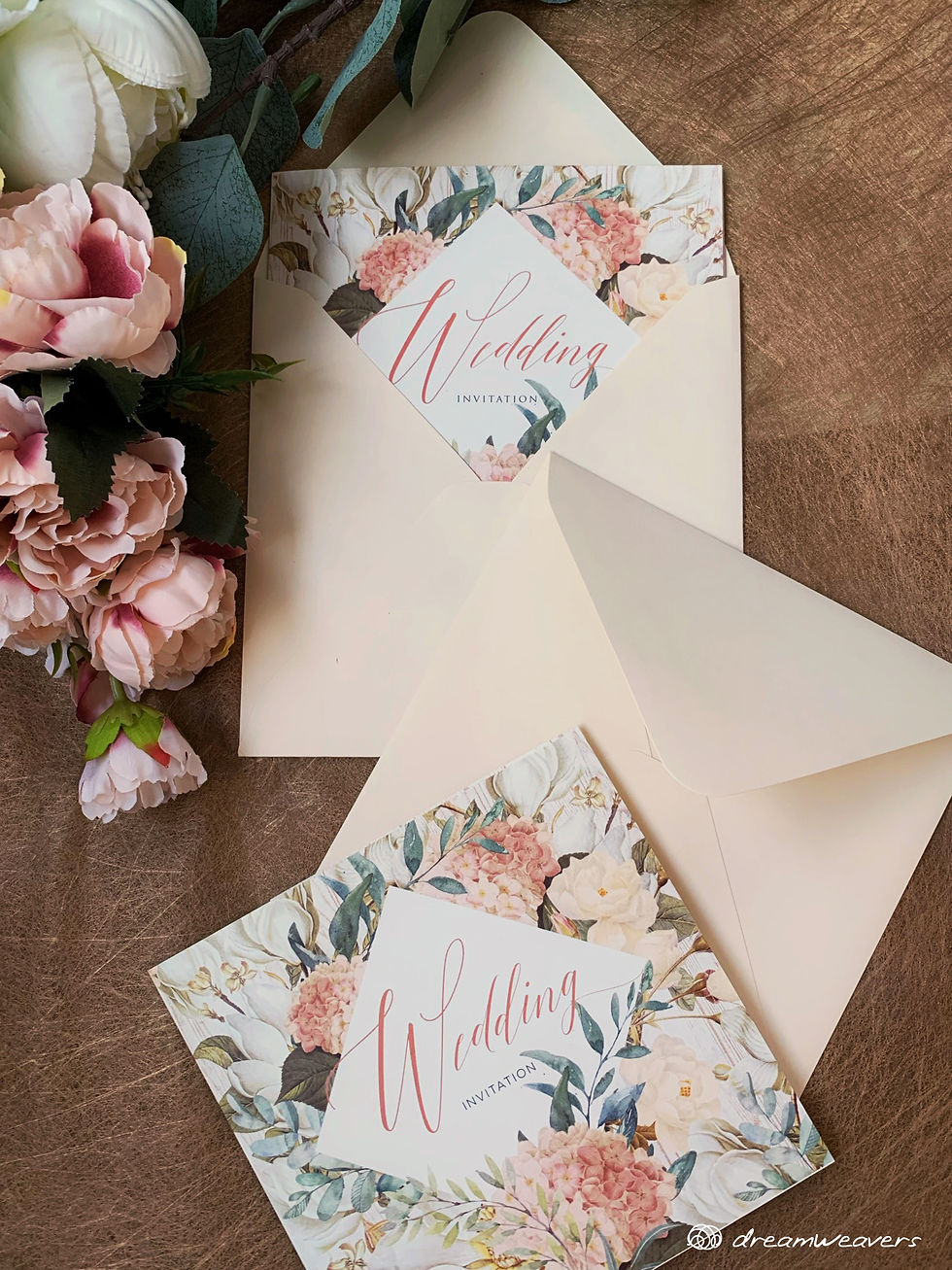 Thumbnail: Magnolia Flourish Invitation Card (Blank)