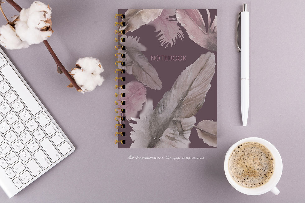 Thumbnail: Boho Feather Notebook