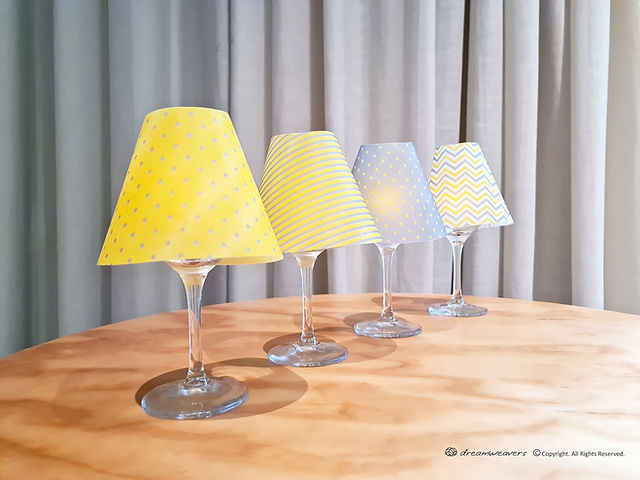 Wine Glass Lamp Shades