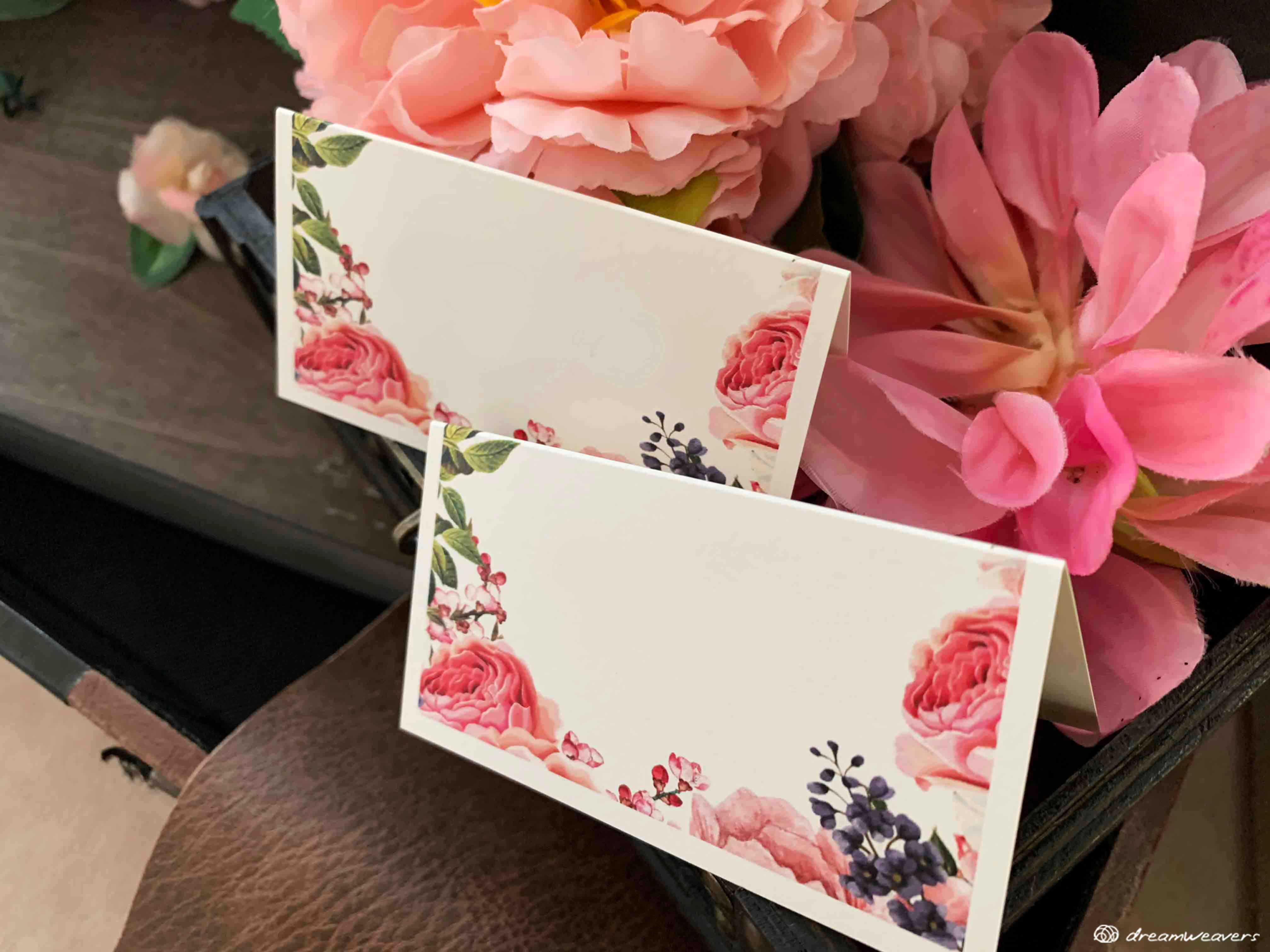 Marsala Blush Place Card (Blank) [10pcs]