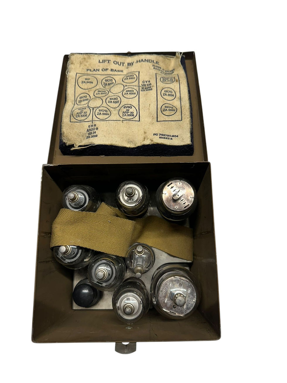 Thumbnail: WW2 Canadian 19 Wireless Set Spare Valves Case
