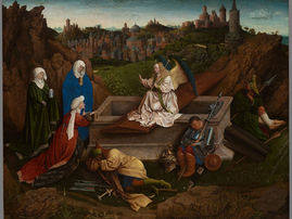 De ontbrekende Christus in het schilderij van De drie Maria’s aan het graf, van Jan van Eyck.