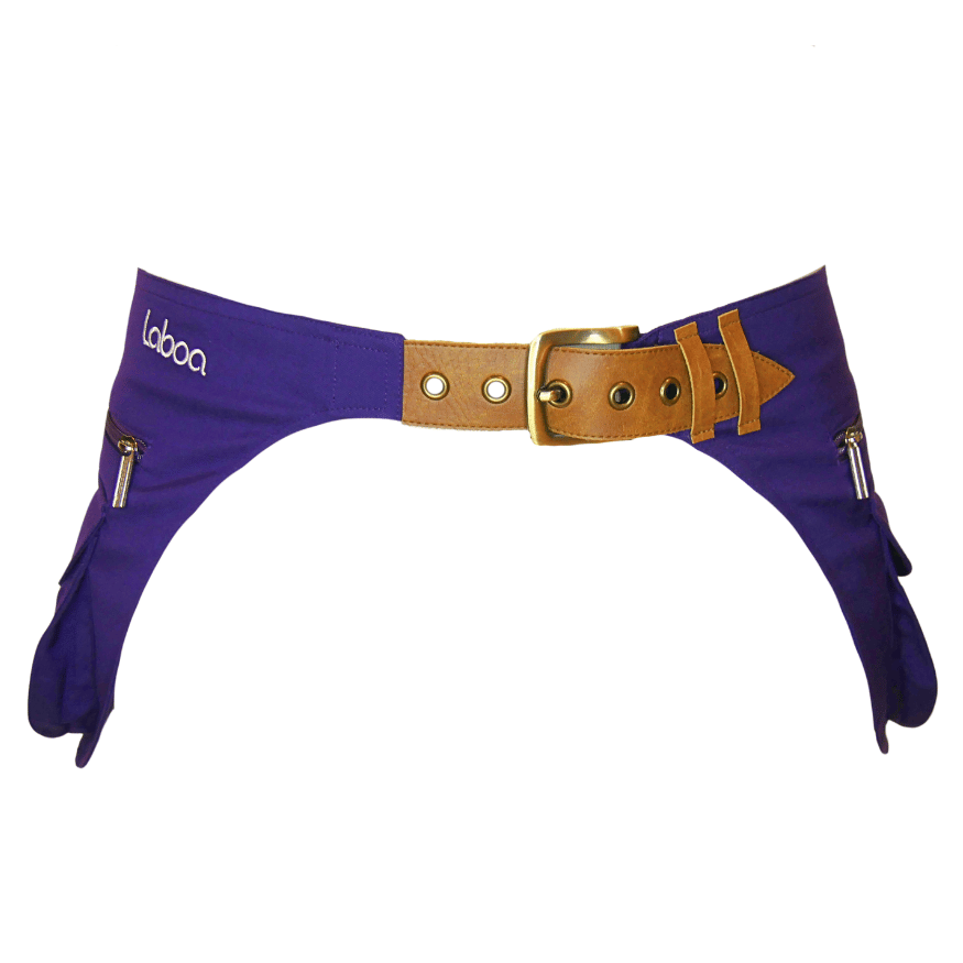 Miniature : Sac ceinture à boucle 5 poches tissu ultraviolet