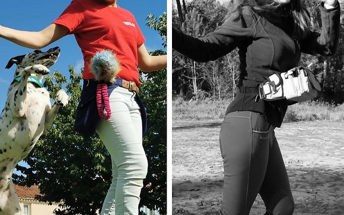 photo présentant la légèreté de nos sacs par rapport au sac banane