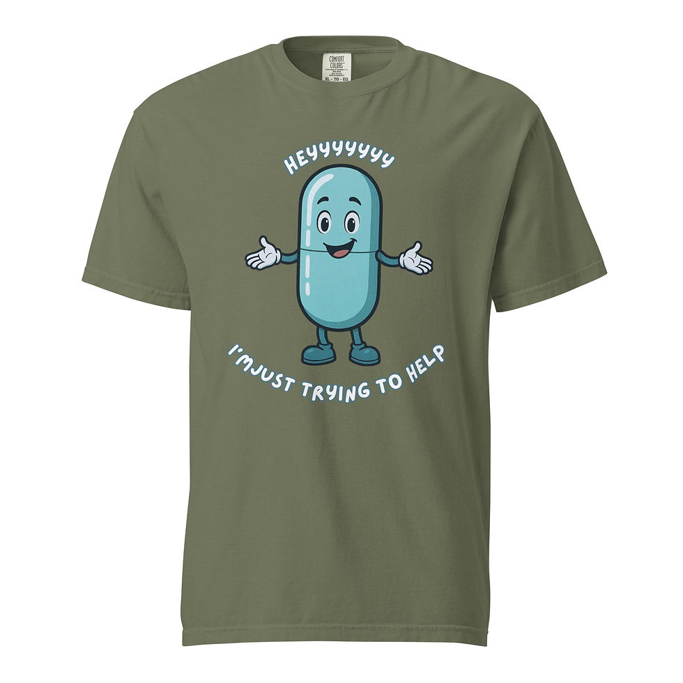 Thumbnail: CHILL PILL garment-dyed heavyweight t-shirt