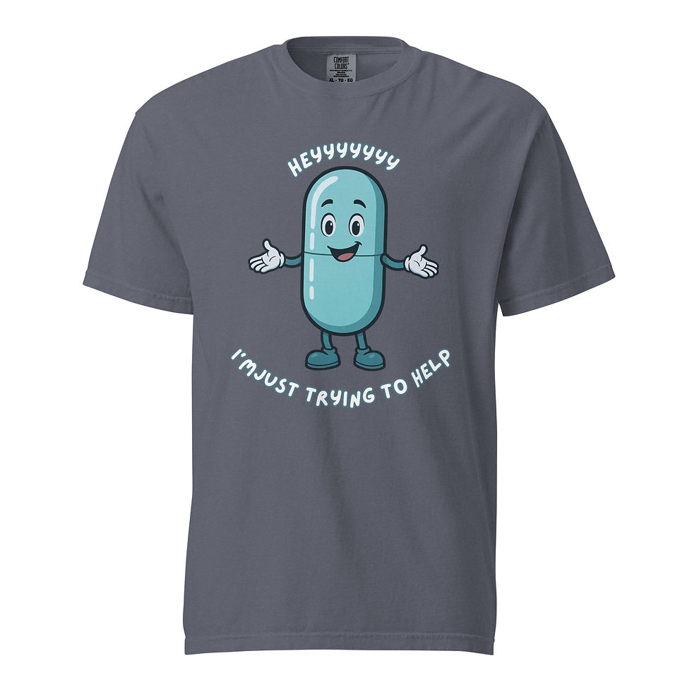 Thumbnail: CHILL PILL garment-dyed heavyweight t-shirt