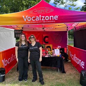 Vocalzone's stall at ChoirBLAST Festival 2026