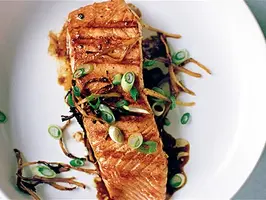 Fresh Lemon Grilled Salmon with Ginger & Black Pepper