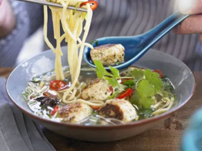 Saucey Sauce Pork Balls Noodle Soup