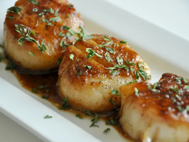 Ginger Seared Scallops