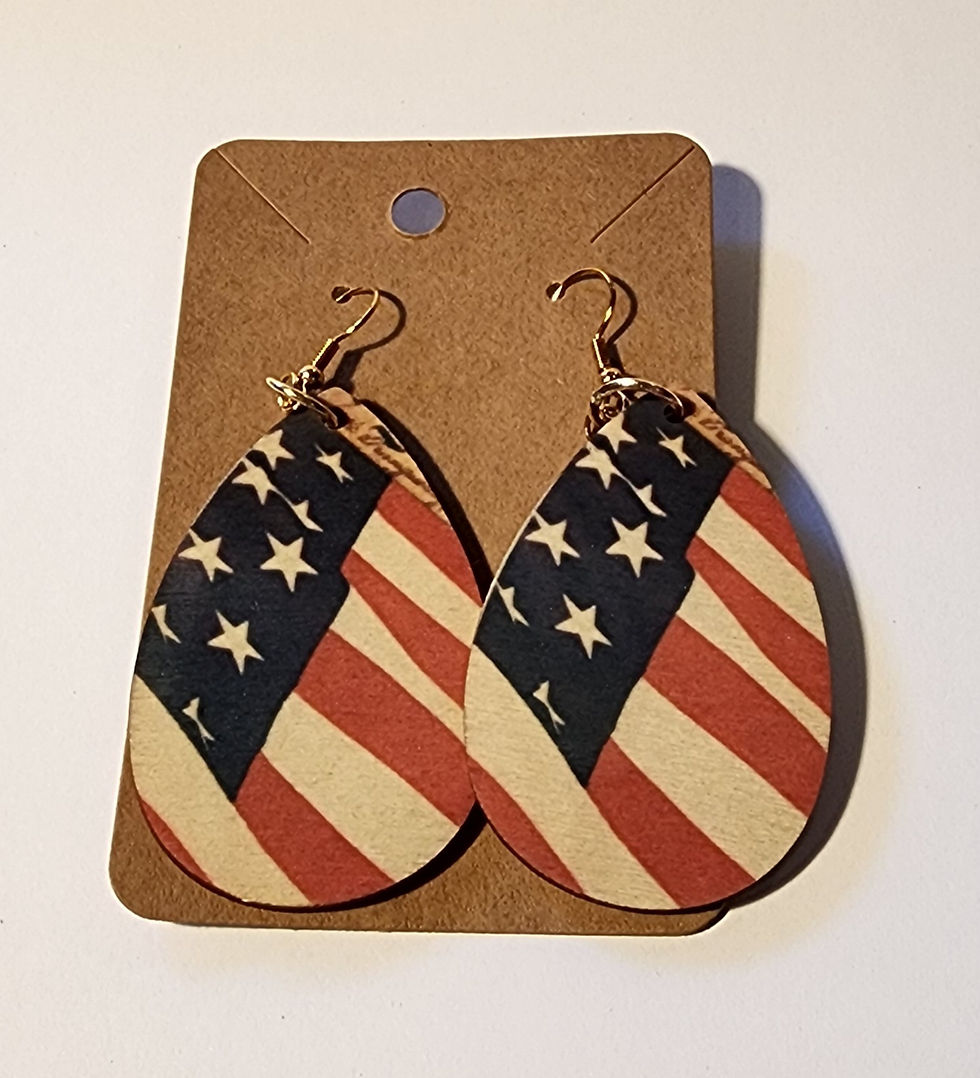 American Flag Earrings