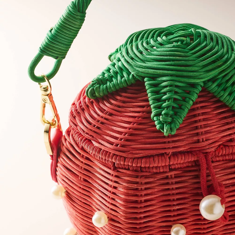 Miniatura: Bolso Kate Spade Canasta Fresa con pelas